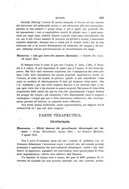 L'idrologia, la climatologia e la terapia fisica periodico mensile dell'Associazione medica italiana d'idrologia, climatologia e terapia fisica