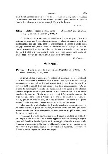 L'idrologia, la climatologia e la terapia fisica periodico mensile dell'Associazione medica italiana d'idrologia, climatologia e terapia fisica