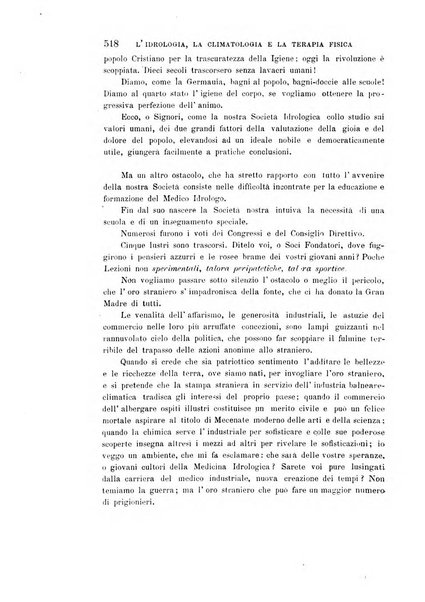 L'idrologia, la climatologia e la terapia fisica periodico mensile dell'Associazione medica italiana d'idrologia, climatologia e terapia fisica