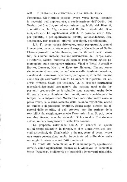 L'idrologia, la climatologia e la terapia fisica periodico mensile dell'Associazione medica italiana d'idrologia, climatologia e terapia fisica