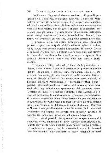 L'idrologia, la climatologia e la terapia fisica periodico mensile dell'Associazione medica italiana d'idrologia, climatologia e terapia fisica