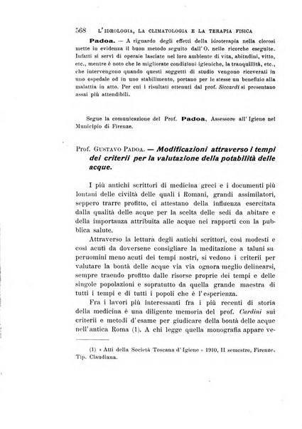 L'idrologia, la climatologia e la terapia fisica periodico mensile dell'Associazione medica italiana d'idrologia, climatologia e terapia fisica