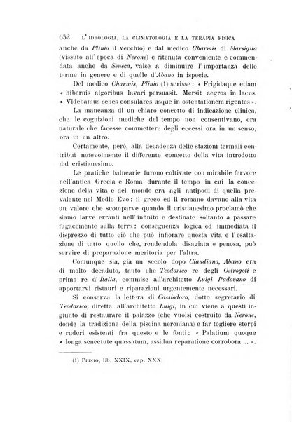 L'idrologia, la climatologia e la terapia fisica periodico mensile dell'Associazione medica italiana d'idrologia, climatologia e terapia fisica