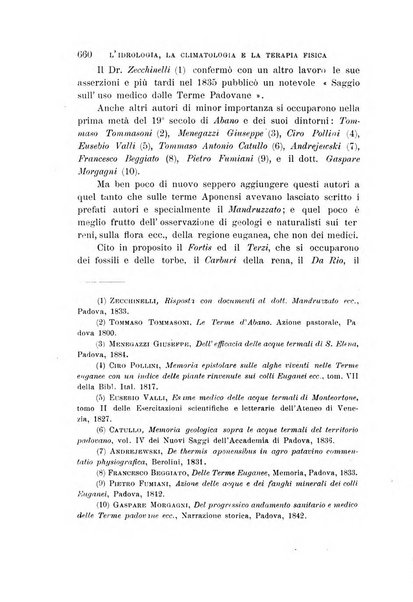 L'idrologia, la climatologia e la terapia fisica periodico mensile dell'Associazione medica italiana d'idrologia, climatologia e terapia fisica