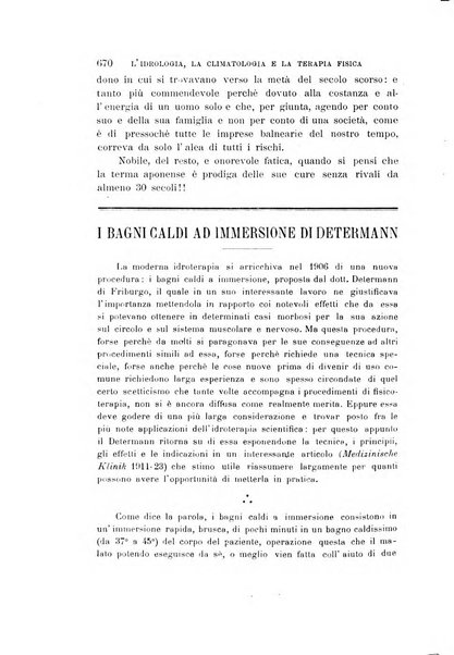 L'idrologia, la climatologia e la terapia fisica periodico mensile dell'Associazione medica italiana d'idrologia, climatologia e terapia fisica