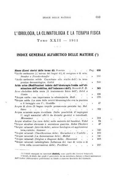 L'idrologia, la climatologia e la terapia fisica periodico mensile dell'Associazione medica italiana d'idrologia, climatologia e terapia fisica