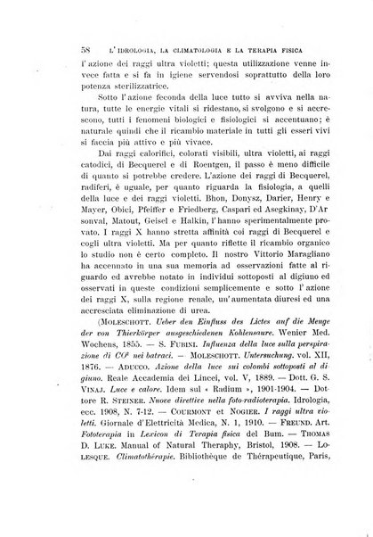 L'idrologia, la climatologia e la terapia fisica periodico mensile dell'Associazione medica italiana d'idrologia, climatologia e terapia fisica