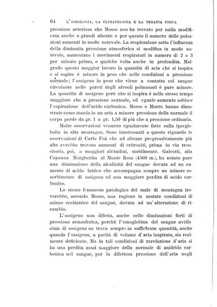 L'idrologia, la climatologia e la terapia fisica periodico mensile dell'Associazione medica italiana d'idrologia, climatologia e terapia fisica