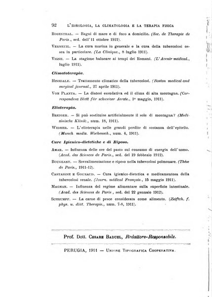 L'idrologia, la climatologia e la terapia fisica periodico mensile dell'Associazione medica italiana d'idrologia, climatologia e terapia fisica