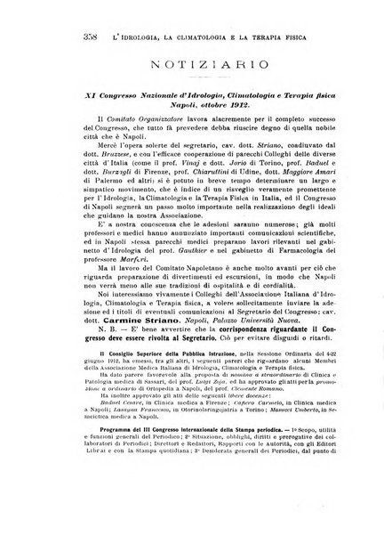 L'idrologia, la climatologia e la terapia fisica periodico mensile dell'Associazione medica italiana d'idrologia, climatologia e terapia fisica