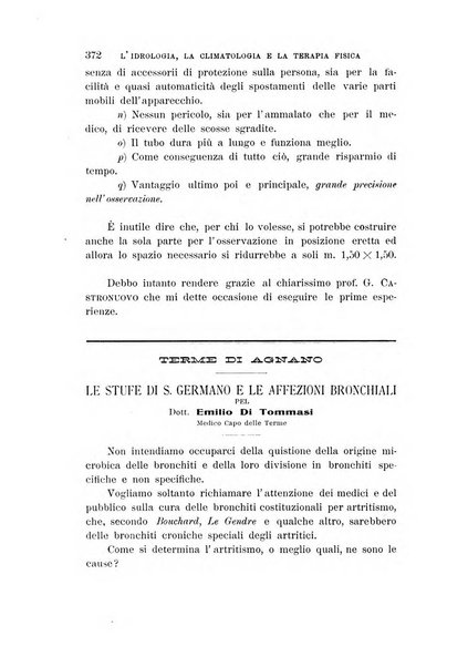 L'idrologia, la climatologia e la terapia fisica periodico mensile dell'Associazione medica italiana d'idrologia, climatologia e terapia fisica