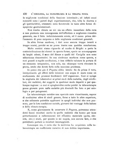 L'idrologia, la climatologia e la terapia fisica periodico mensile dell'Associazione medica italiana d'idrologia, climatologia e terapia fisica