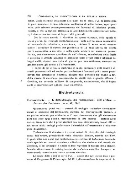 L'idrologia, la climatologia e la terapia fisica periodico mensile dell'Associazione medica italiana d'idrologia, climatologia e terapia fisica