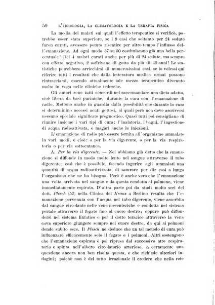 L'idrologia, la climatologia e la terapia fisica periodico mensile dell'Associazione medica italiana d'idrologia, climatologia e terapia fisica