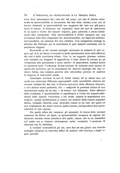 L'idrologia, la climatologia e la terapia fisica periodico mensile dell'Associazione medica italiana d'idrologia, climatologia e terapia fisica