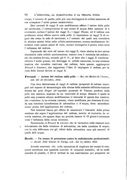 L'idrologia, la climatologia e la terapia fisica periodico mensile dell'Associazione medica italiana d'idrologia, climatologia e terapia fisica