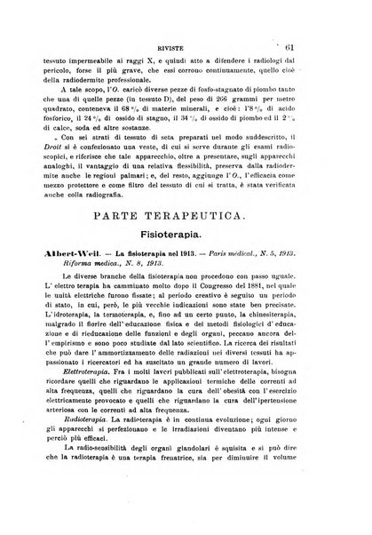 L'idrologia, la climatologia e la terapia fisica periodico mensile dell'Associazione medica italiana d'idrologia, climatologia e terapia fisica