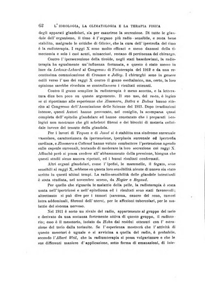 L'idrologia, la climatologia e la terapia fisica periodico mensile dell'Associazione medica italiana d'idrologia, climatologia e terapia fisica