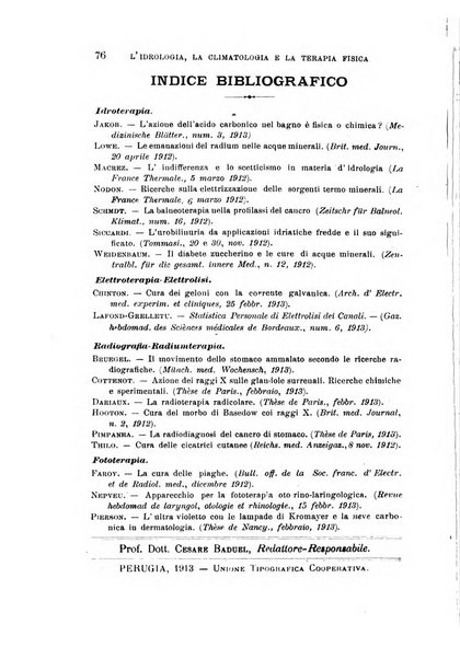 L'idrologia, la climatologia e la terapia fisica periodico mensile dell'Associazione medica italiana d'idrologia, climatologia e terapia fisica