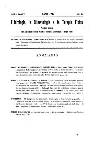 L'idrologia, la climatologia e la terapia fisica periodico mensile dell'Associazione medica italiana d'idrologia, climatologia e terapia fisica