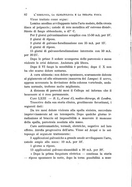 L'idrologia, la climatologia e la terapia fisica periodico mensile dell'Associazione medica italiana d'idrologia, climatologia e terapia fisica