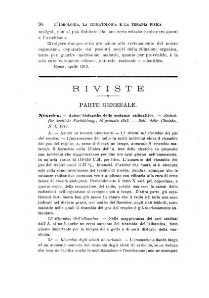 L'idrologia, la climatologia e la terapia fisica periodico mensile dell'Associazione medica italiana d'idrologia, climatologia e terapia fisica