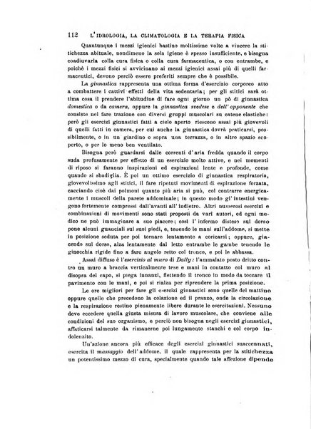 L'idrologia, la climatologia e la terapia fisica periodico mensile dell'Associazione medica italiana d'idrologia, climatologia e terapia fisica