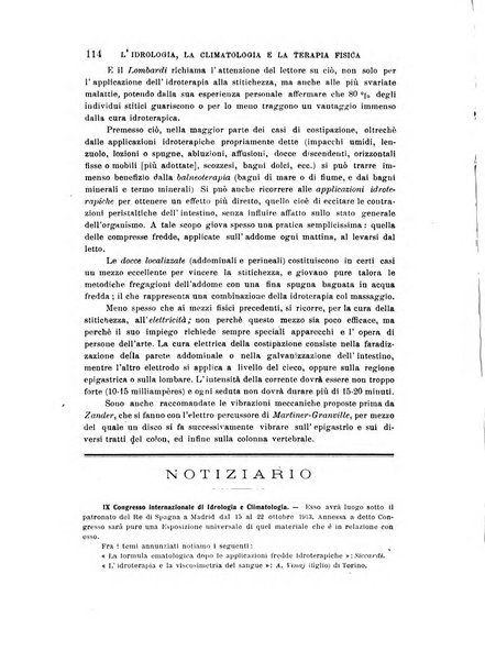 L'idrologia, la climatologia e la terapia fisica periodico mensile dell'Associazione medica italiana d'idrologia, climatologia e terapia fisica