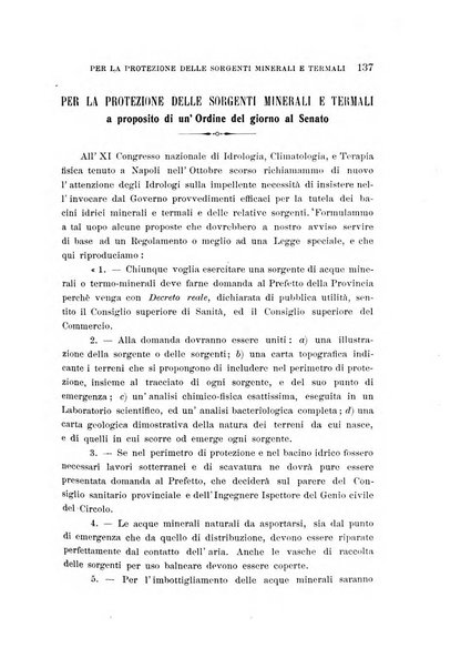 L'idrologia, la climatologia e la terapia fisica periodico mensile dell'Associazione medica italiana d'idrologia, climatologia e terapia fisica