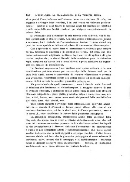 L'idrologia, la climatologia e la terapia fisica periodico mensile dell'Associazione medica italiana d'idrologia, climatologia e terapia fisica