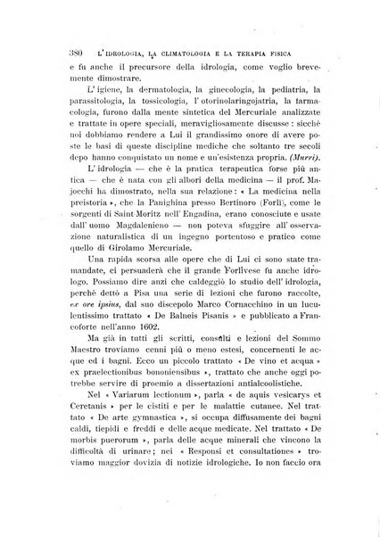 L'idrologia, la climatologia e la terapia fisica periodico mensile dell'Associazione medica italiana d'idrologia, climatologia e terapia fisica