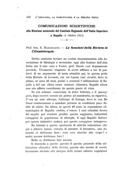 L'idrologia, la climatologia e la terapia fisica periodico mensile dell'Associazione medica italiana d'idrologia, climatologia e terapia fisica