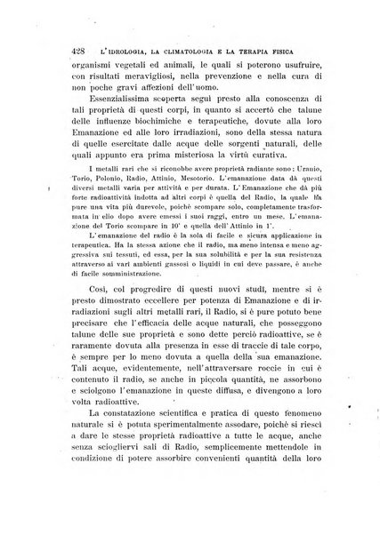 L'idrologia, la climatologia e la terapia fisica periodico mensile dell'Associazione medica italiana d'idrologia, climatologia e terapia fisica