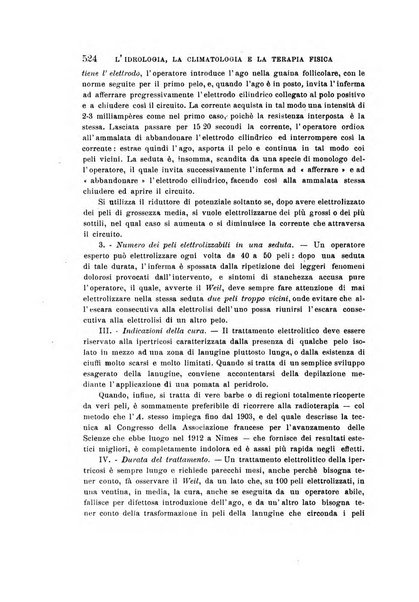 L'idrologia, la climatologia e la terapia fisica periodico mensile dell'Associazione medica italiana d'idrologia, climatologia e terapia fisica