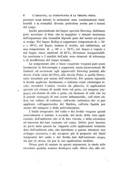 L'idrologia, la climatologia e la terapia fisica periodico mensile dell'Associazione medica italiana d'idrologia, climatologia e terapia fisica