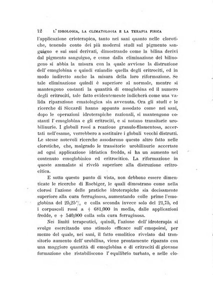 L'idrologia, la climatologia e la terapia fisica periodico mensile dell'Associazione medica italiana d'idrologia, climatologia e terapia fisica