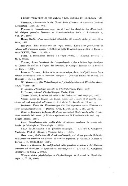 L'idrologia, la climatologia e la terapia fisica periodico mensile dell'Associazione medica italiana d'idrologia, climatologia e terapia fisica