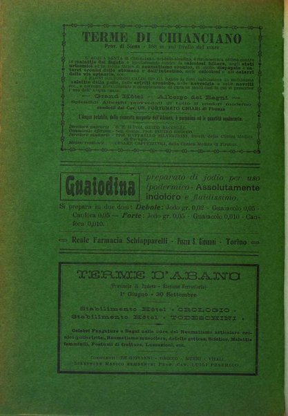 L'idrologia, la climatologia e la terapia fisica periodico mensile dell'Associazione medica italiana d'idrologia, climatologia e terapia fisica