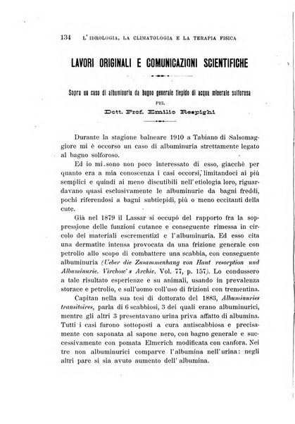 L'idrologia, la climatologia e la terapia fisica periodico mensile dell'Associazione medica italiana d'idrologia, climatologia e terapia fisica