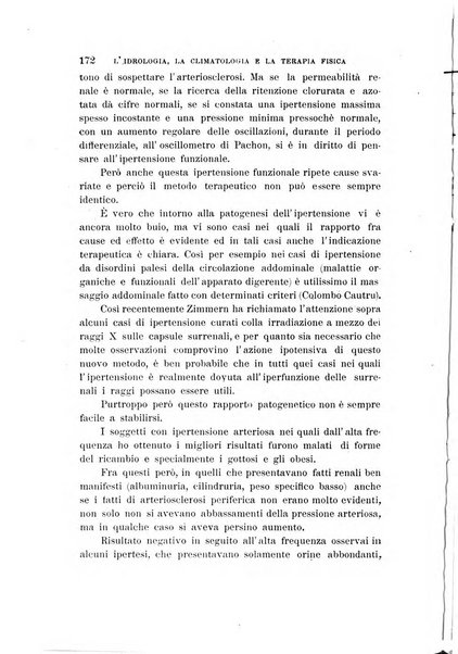 L'idrologia, la climatologia e la terapia fisica periodico mensile dell'Associazione medica italiana d'idrologia, climatologia e terapia fisica