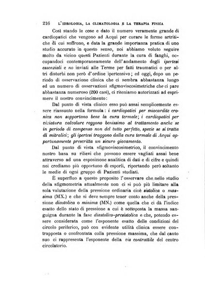 L'idrologia, la climatologia e la terapia fisica periodico mensile dell'Associazione medica italiana d'idrologia, climatologia e terapia fisica