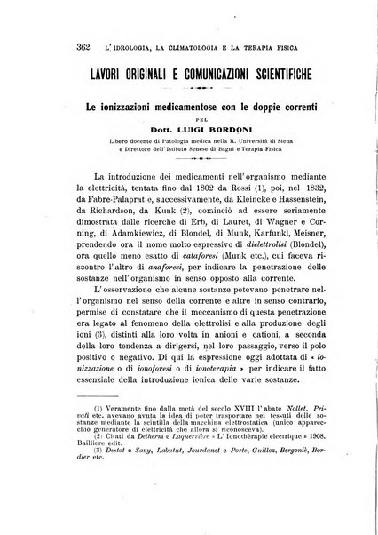 L'idrologia, la climatologia e la terapia fisica periodico mensile dell'Associazione medica italiana d'idrologia, climatologia e terapia fisica