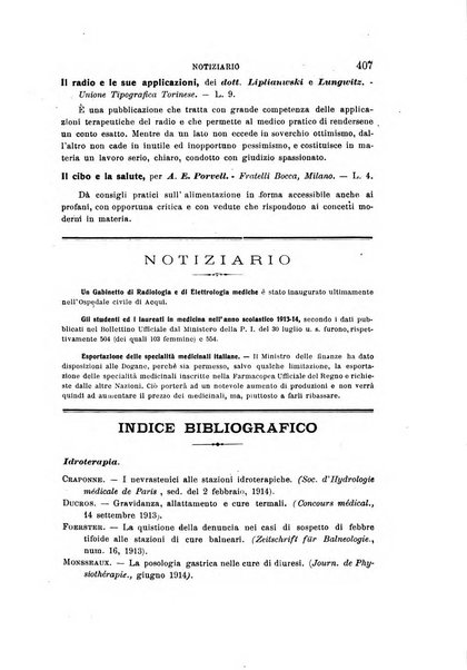 L'idrologia, la climatologia e la terapia fisica periodico mensile dell'Associazione medica italiana d'idrologia, climatologia e terapia fisica