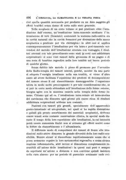 L'idrologia, la climatologia e la terapia fisica periodico mensile dell'Associazione medica italiana d'idrologia, climatologia e terapia fisica