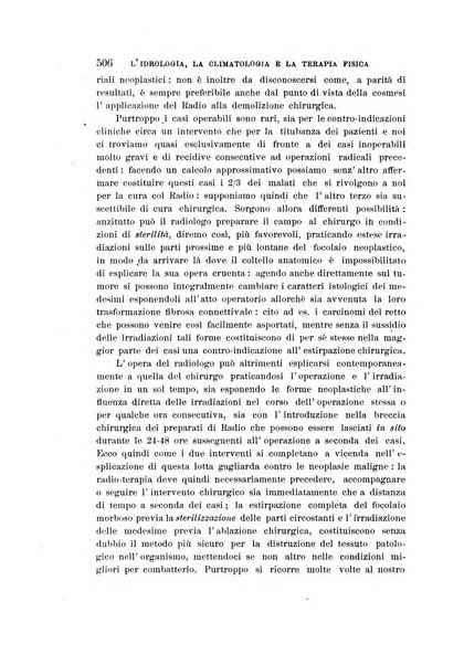 L'idrologia, la climatologia e la terapia fisica periodico mensile dell'Associazione medica italiana d'idrologia, climatologia e terapia fisica