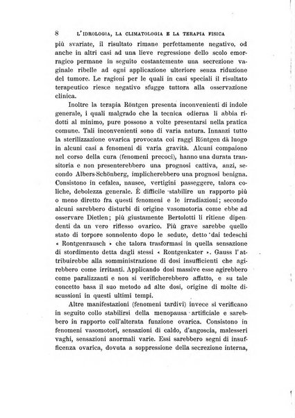 L'idrologia, la climatologia e la terapia fisica periodico mensile dell'Associazione medica italiana d'idrologia, climatologia e terapia fisica