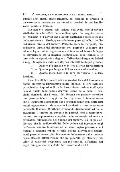 L'idrologia, la climatologia e la terapia fisica periodico mensile dell'Associazione medica italiana d'idrologia, climatologia e terapia fisica