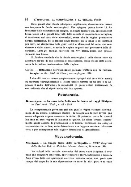 L'idrologia, la climatologia e la terapia fisica periodico mensile dell'Associazione medica italiana d'idrologia, climatologia e terapia fisica