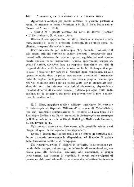 L'idrologia, la climatologia e la terapia fisica periodico mensile dell'Associazione medica italiana d'idrologia, climatologia e terapia fisica