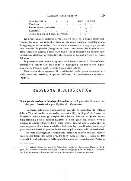 L'idrologia, la climatologia e la terapia fisica periodico mensile dell'Associazione medica italiana d'idrologia, climatologia e terapia fisica